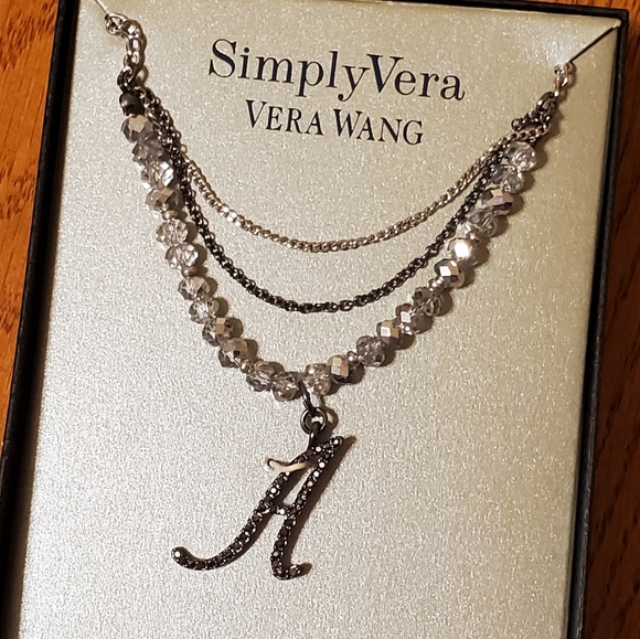 Simply Vera Vera Wang Layered "A" Necklace - Picture 4 of 15